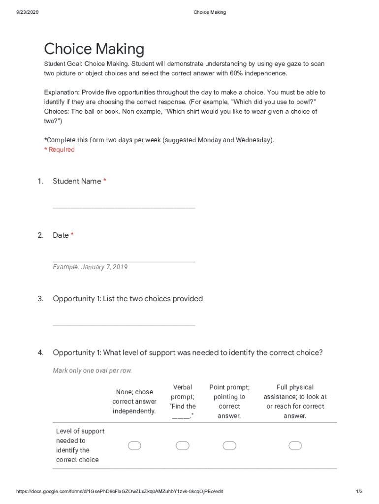 Form preview