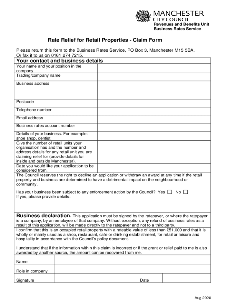 Fillable Online Guidance for Rent Relief Requests and Other Commercial