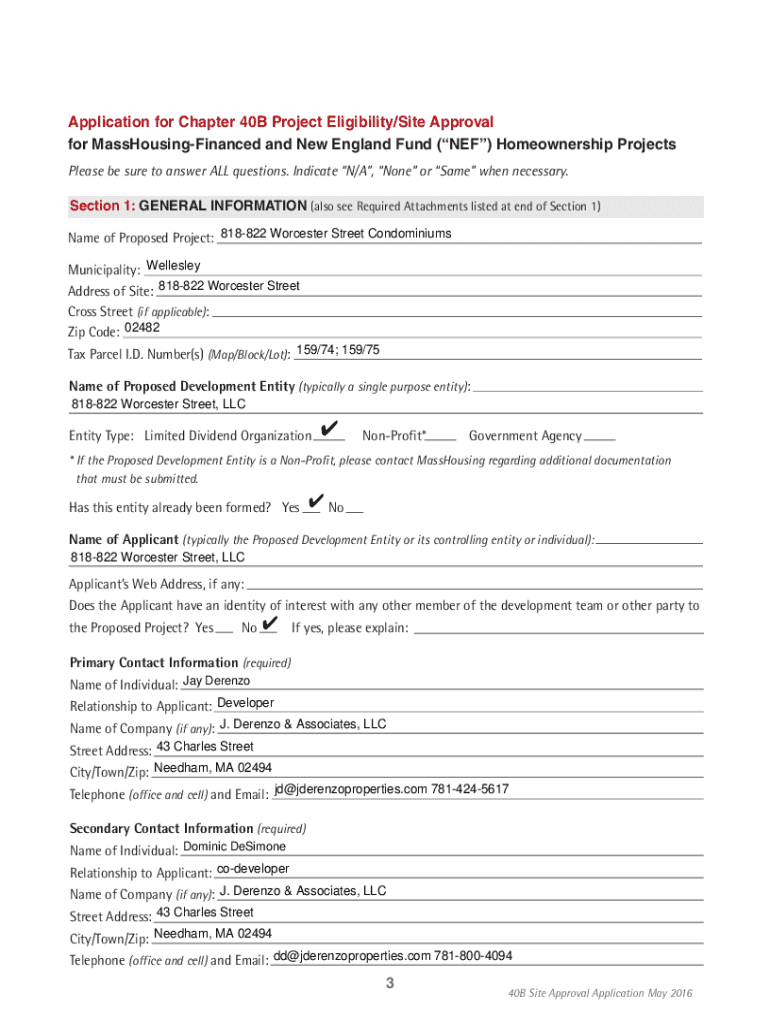 Fillable Online Homeownwership MassHousingHomeownwership