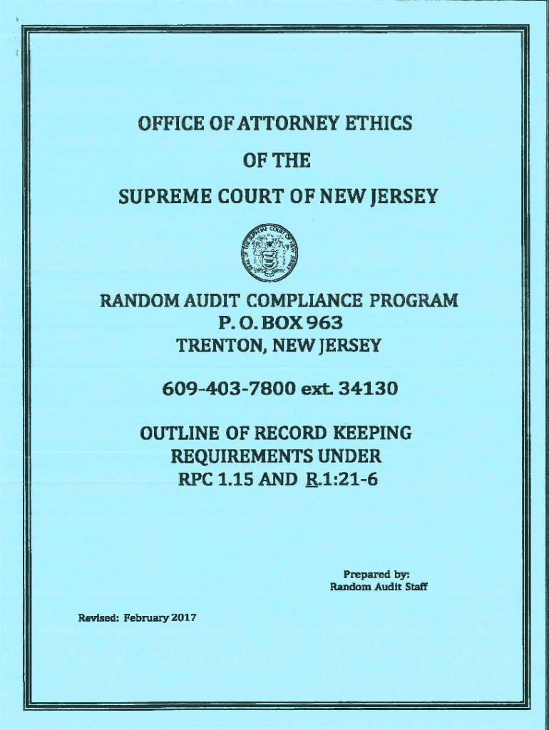 Fillable Online State of New Jersey, Office of Attorney Ethics a