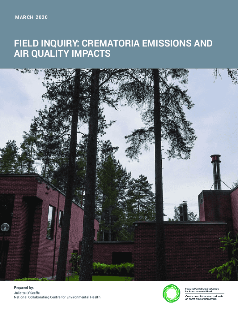 Fillable Online field inquiry crematoria emissions and air quality