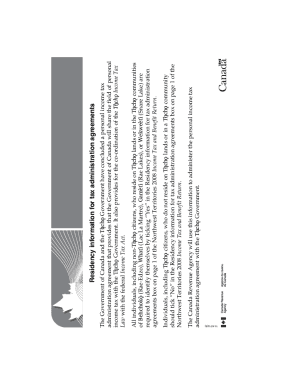 T1-NT12 Residency information for tax administration agreements - Northwest Territories - 2008
