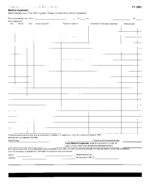 5003-S4 Schedule 4 - Nova Scotia - T1 General 1991 - Medical expenses