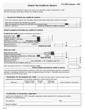 5006-SC T1 General 1997 T1C Seniors - Ontario pdfFiller