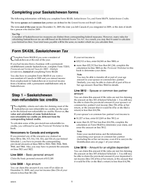 5008-N Completing Your Saskatchewan Forms - T1 General 2009