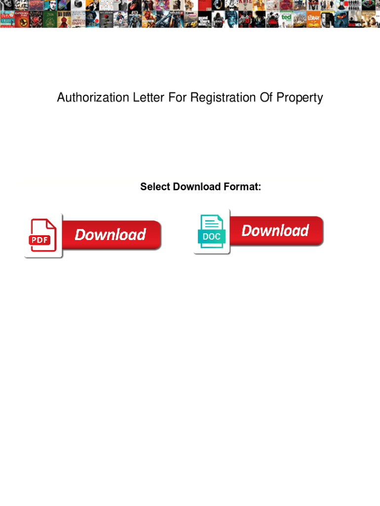 Fillable Online 15+ Property Authorization Letter Templates in PDFDOC ...