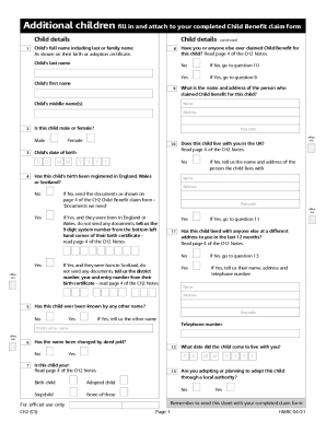 2019 Form UK HMRC CH2 (CS) Fill Online, Printable ...