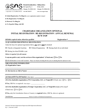 INSTRUCTIONS: STATEMENT OF CHANGE/DESIGNATION OF ... - Wa