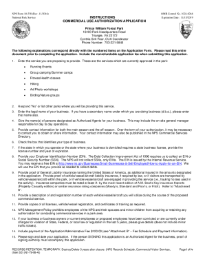 Fillable Online Commercial Use Authorization (CUA ...