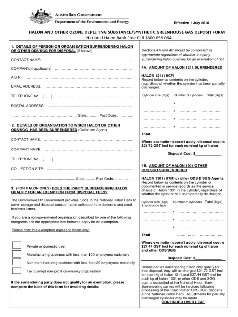 Fillable Online When... Fire Protection Industry Board ODS & SGG