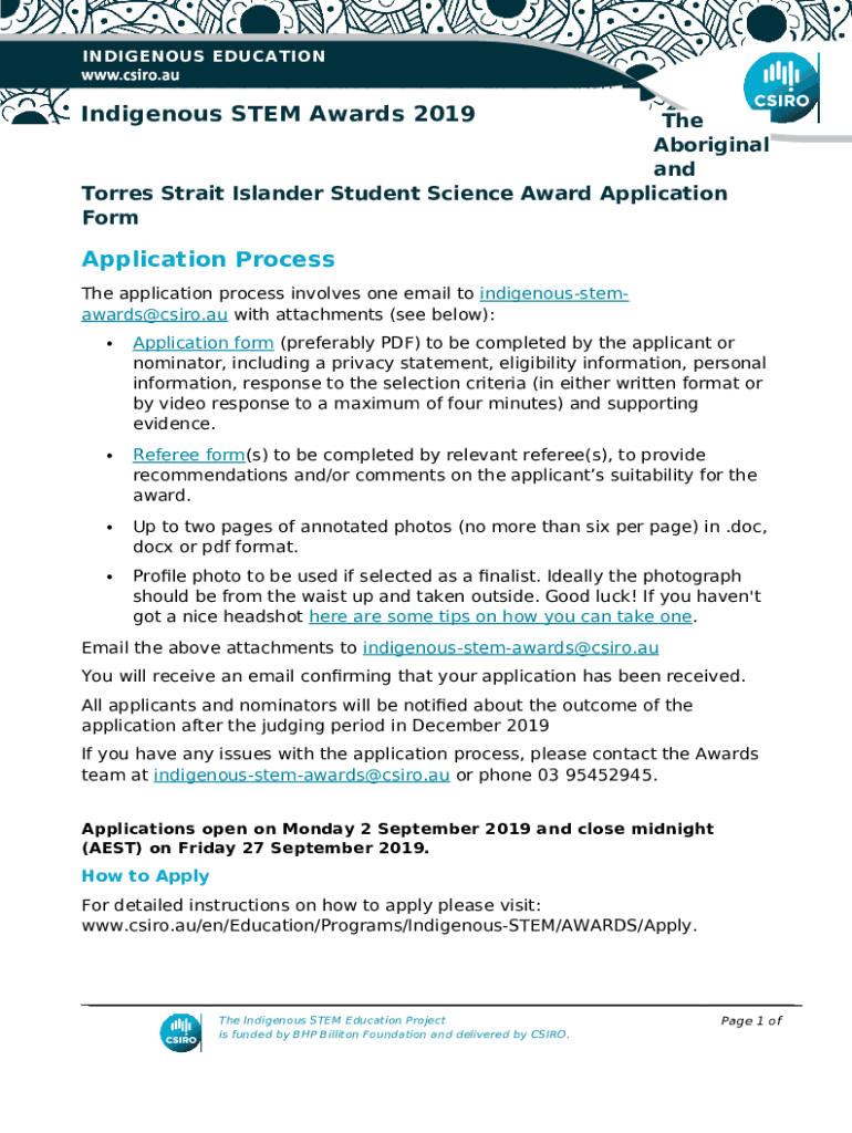 INDIGENOUS EDUCATION Csiro au Doc Template PdfFiller