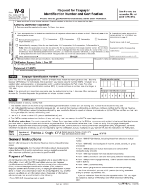 Fillable Online Federal Form W-9 (Request for Taxpayer Identification ...