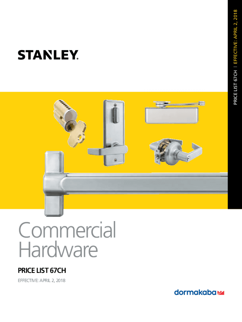 Fillable Online STANLEY COMMERCIAL HARDWARE Connecticut Fax Email
