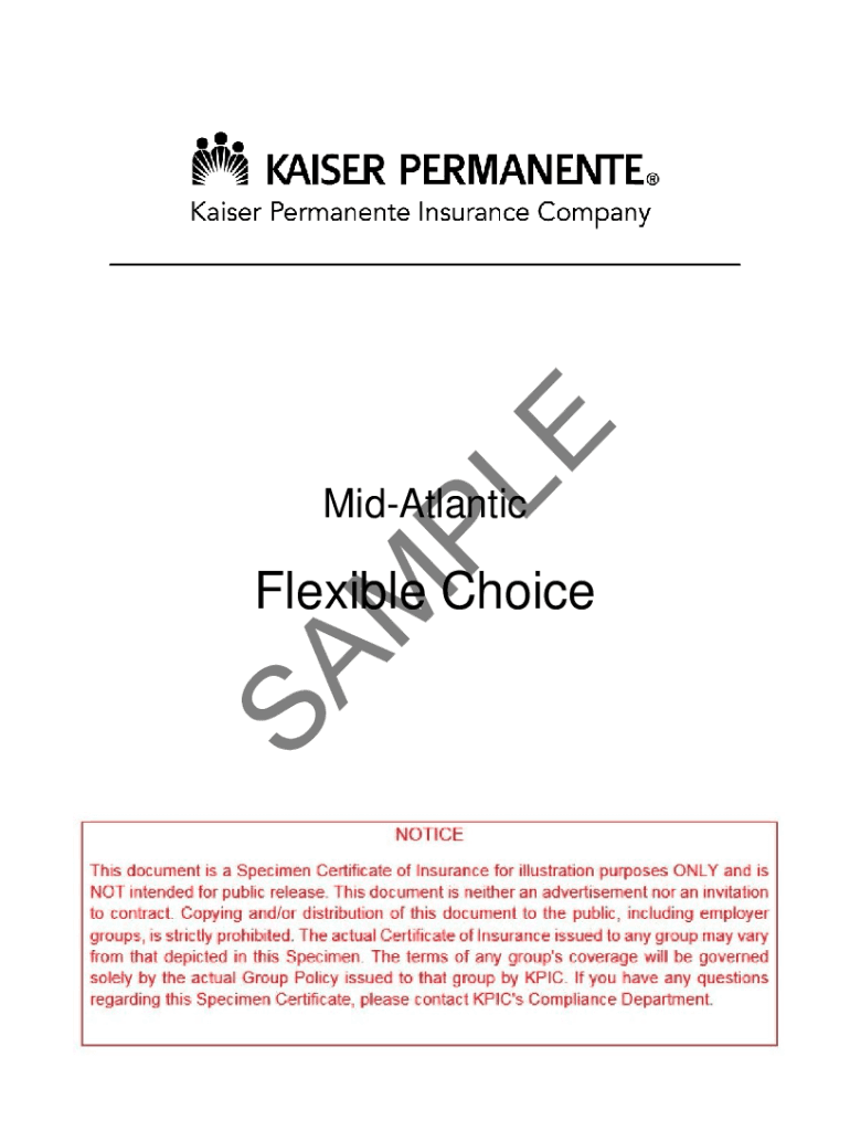 Fillable Online info kaiserpermanente Kaiser Permanente Member