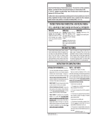 Fillable Online FORM 6 FULL AND PUBLIC DISCLOSURE Please ... - ethics ...