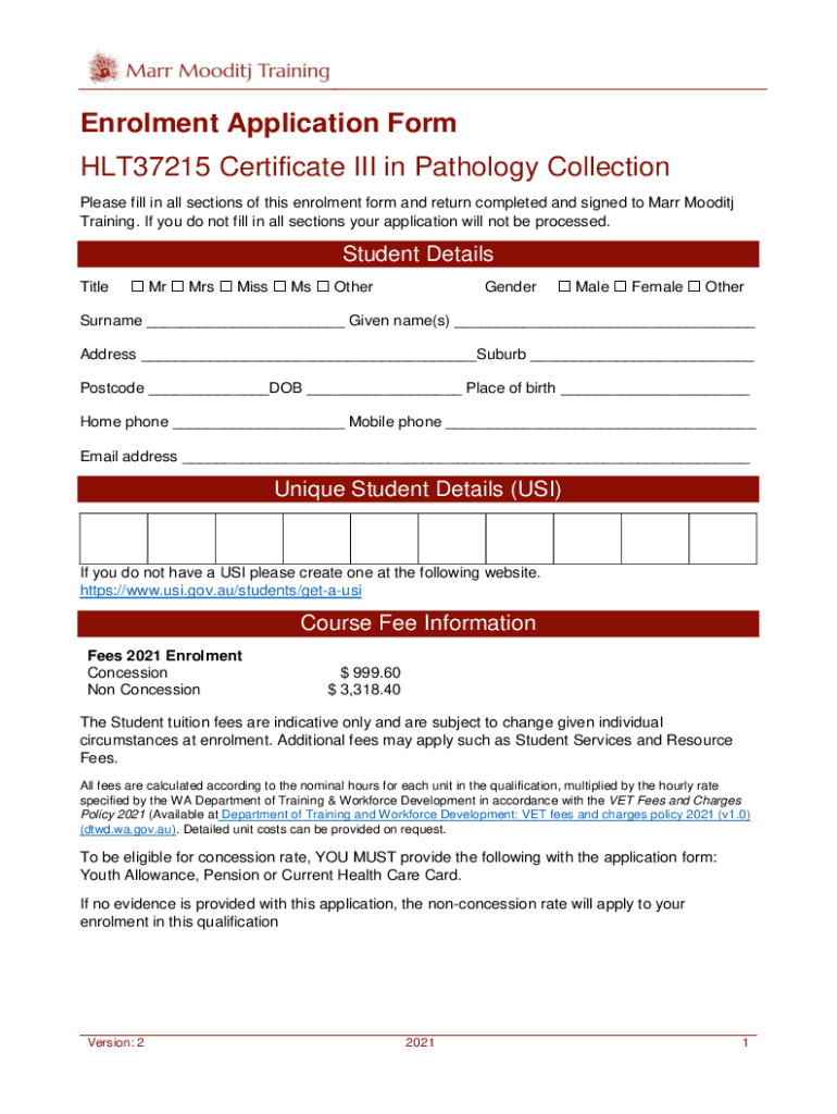 Fillable Online training.gov.au HLT37215 Certificate III in PathologyMelbourneHLT37215