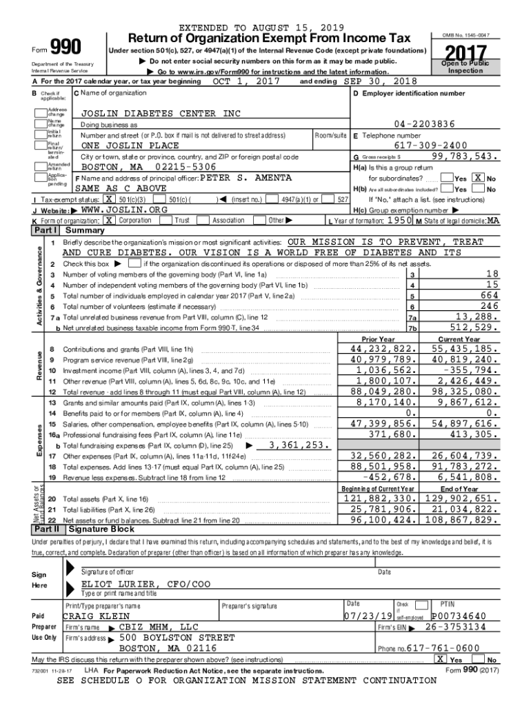 Fillable Online JOSLIN DIABETES CENTER INC Fax Email Print pdfFiller
