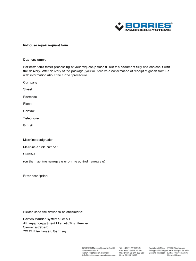 Fillable Online SAMPLE Letter Requesting RepairsWriting a Tenant