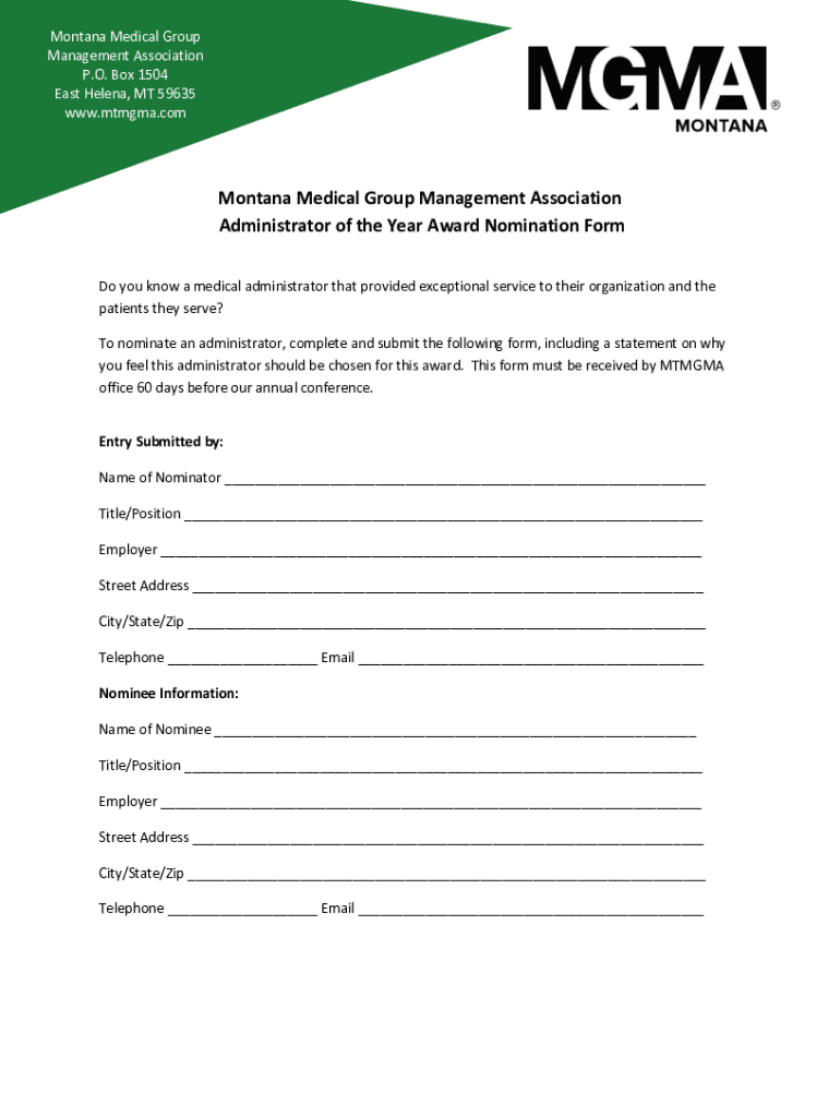 Fillable Online Montana Medical Group Management Association Home Page Fax Email Print pdfFiller
