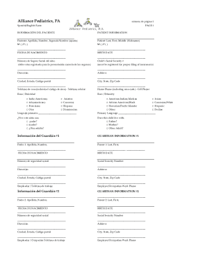 Patient Information Form