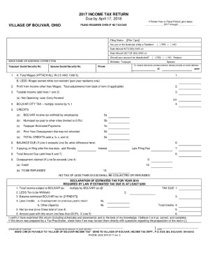 Fillable Online City of Canton, Ohio Income Tax Return Fax Email Print ...
