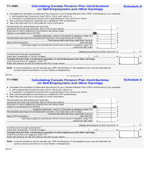 5006-S8 Schedule 8 - T1 General 1995 - Northwest Territories