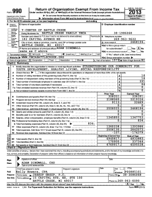 Form 990 Return of Organization Exempt From Income Tax