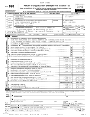 Form 990 (2010) - Return of Organization Exempt From Income Tax