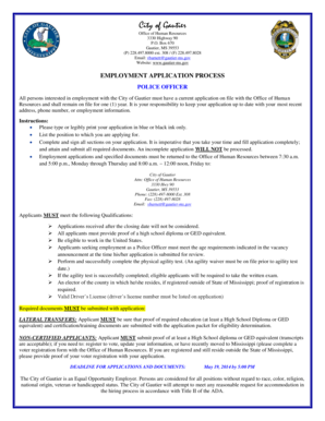 Fill in the unit circle answers - Police officer group 5 - City of Gautier