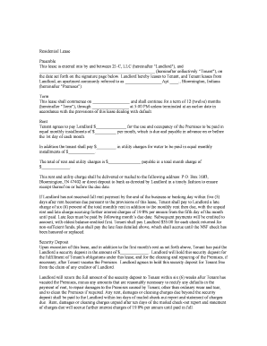 Residential Lease Agreement
