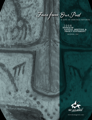 Koniag Annual Meeting Proxy Statement