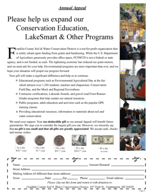 Annual Appeal Donation Form