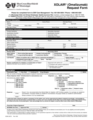 Xolair Request Form