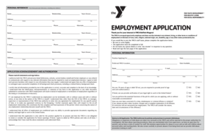 YMCA Buffalo Niagara Employment Application