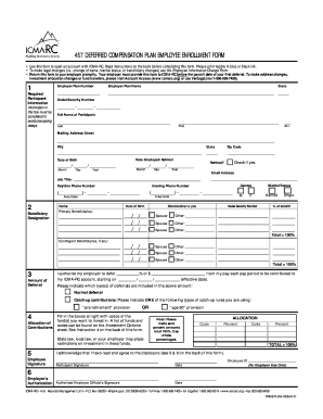 457 Deferred Compensation Plan Enrollment Form