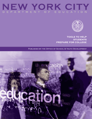 New York City College Counseling Workbook