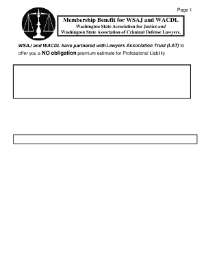 Professional Liability Insurance Application