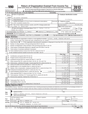 Form 990 Return of Organization Exempt From Income Tax