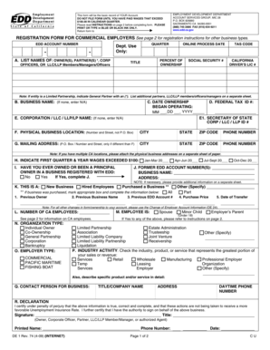 California Employer Registration Form