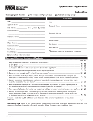 Insurance Agent Appointment Application
