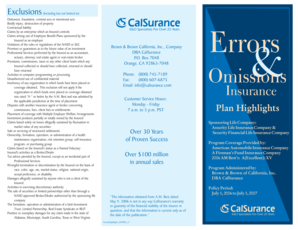 Assurity Errors and Omissions Insurance Enrollment Form