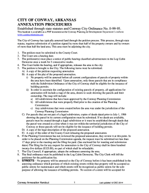 Square root chart pdf - Annexation Handout - Conway Planning Department