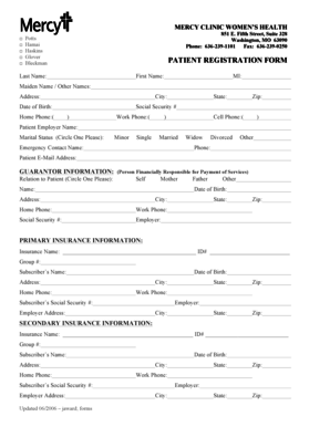 Patient Registration Form