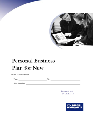 Personal Business Plan for Sales Associate