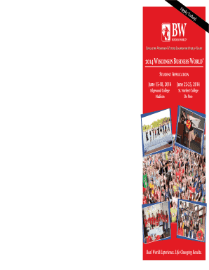 Wisconsin Business World Student Application
