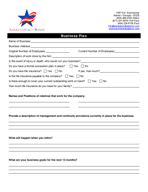 Business Continuity Plan Template