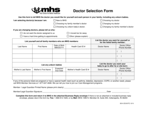 Doctor Selection Form