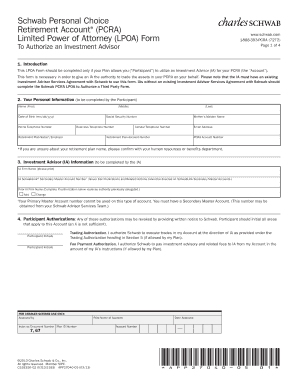 Limited Power of Attorney for Investment Advisor