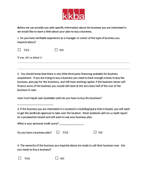 Non-Disclosure Agreement for Business Purchase