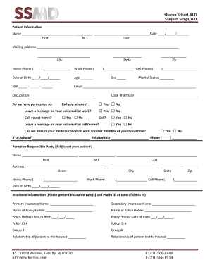Patient Information Form
